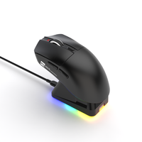 R8-G313 Tri Mode pengisi daya 12800DPI Mouse Gaming RGB ringan untuk Mouse diprogram Esports