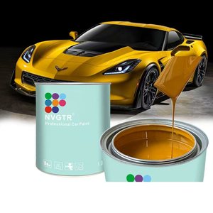 Cat Warna Mobil Kuning 2k 1K, Lapisan Finishing Otomotif High Gloss Metallic Pearl Chrome Lemon Dark - Product Image 1