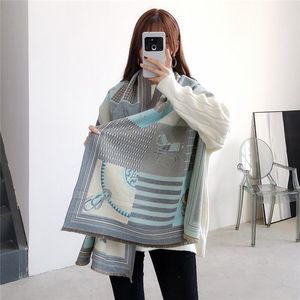 ファッション馬パシュミナショール暖かいカシミアスカーフ2021年冬最新デザインスタイル女性 - Product Image 2