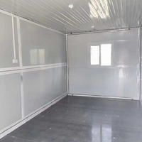 Maison conteneur préfabriquée modulaire pliable et respirante de 20 pieds au design moderne, bureau mobile et cuisine