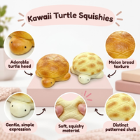 Jouet sensoriel anti-stress en forme de tortue à presser, à remontée lente, taille double main, pour le divertissement et la relaxation, pour enfants de 3 ans et plus et adultes