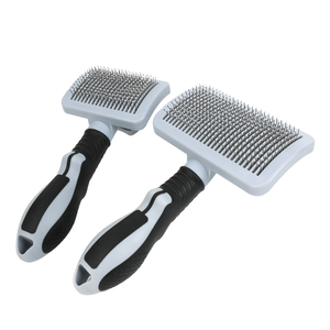 Spazzole autopulenti in plastica per cani e gatti a pelo lungo e corto, prodotto per la rimozione del pelo morto. - Product Image 1