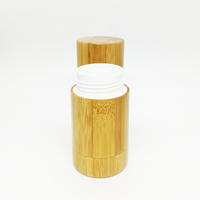 Tube de déodorant en bambou écologique OEM 50g, rechargeable par le bas, pour stick solaire et anti-transpirant