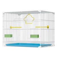 Cage à oiseaux en gros pour fabricants, pour perruches, calopsittes, agapornis, de taille moyenne, avec cadre en fil métallique, rectangulaire, grande taille, pour usage domestique