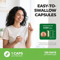 Capsules de soutien et de nettoyage des poumons de marque privée pour fumeurs Supplément d'extrait de feuille de molène Capsules de nettoyage des poumons de désintoxication