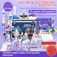 Ensemble complet d'équipements d'expérimentation en chimie du verre pour les élèves du collège/lycée et les élèves du primaire (8-9 ans)