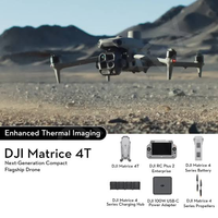 Drone d'inspection de lignes électriques Matrice 4T avec caméra thermique et télémètre laser 1800m pour la détection de défauts sur les réseaux électriques