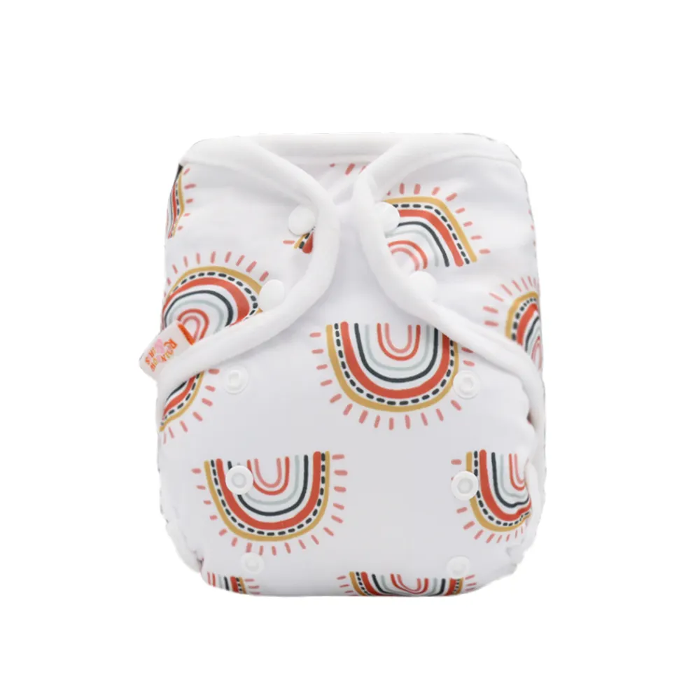 Rainbow&Iris New Design Washable Reusable Baby Cloth Diapers 3~15kg