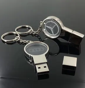 premium glass crystal usb flash drive custom Logo wholesale wedding USB3.0 16GB 32GB 64GB 128GB