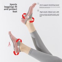 Chaussettes de yoga à cinq doigts pour femmes, antidérapantes, professionnelles, pour l'été, usage intérieur, sport, danse, Pilates, en coton peigné tricoté