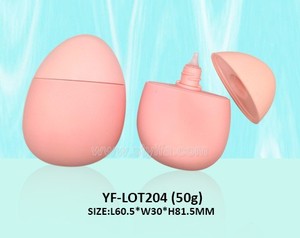 2025 nuevo diseño 30g 50g botella de protector solar portátil forma ovalada Mini contenedor de plástico vacío para loción de protección solar al por mayor OEM ODM - Product Image 5