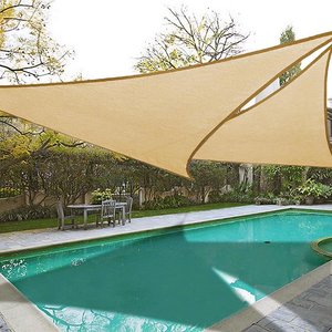 Polyester Triangle sun shade sails for Outdoor sunshade