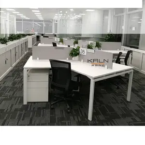 Factory customization computer staff Office furniture 120 degree workstation cheap metal frame office desk