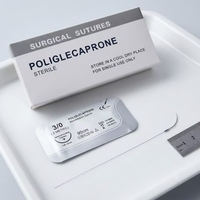 Sutures chirurgicales résorbables en acide polyglycolique Polyglactin 910, stériles, monofilament, homologuées CE ISO, pour usage vétérinaire, fourniture directe usine