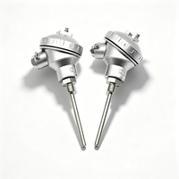 Sonda de Temperatura Tipo T/E/J/K con Cable Trenzado de Acero Inoxidable, Embalaje Enrollable, Resistente al Agua, Temperatura Máxima 1300°C, IP64
