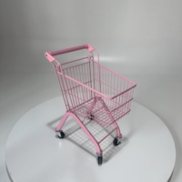 Chariot de courses pliable léger à 4 roues avec structure en maille fine, couleur personnalisable, pour enfants
