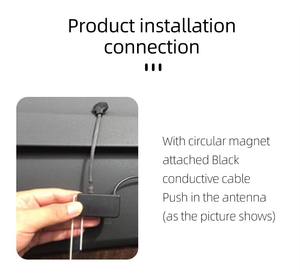 <span class=keywords><strong>Antenne</strong></span> numérique active Aeolus pour <span class=keywords><strong>autoradio</strong></span> DAB, hybride, câble de 3 m, impédance de 50 ohms, plage de fréquences 86-108 MHz, connecteur SMB coudé - Product Image 4