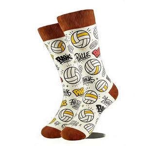 <span class=keywords><strong>Calcetines</strong></span> Deportivos Novedosos para Hombre, Talla Grande, de Algodón Jacquard, con Patrones de Fútbol, Tenis, Voleibol y Ping-pong, <span class=keywords><strong>Divertidos</strong></span>, Casuales, al por Mayor - Product Image 5