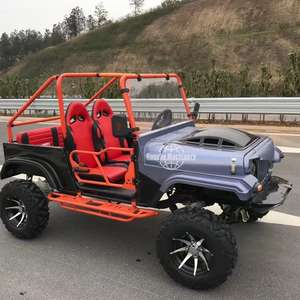 Mini Jeep hybride à transmission par arbre, véhicule tout-terrain multi-usages, capacité de charge de 500 kg, 4 roues motrices, châssis en acier, 4 places, certifié CE, 150-250 ch - Product Image 4