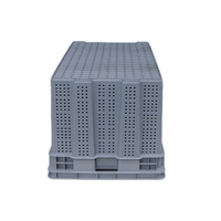 Caisse en plastique empilable de qualité alimentaire 1100x650x550mm, conteneur emboîtable pour la logistique de la chaîne du froid