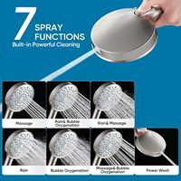Pommeau de Douche Filtrant l'Eau Dure Personnalisé, Filtre 20 Étapes, Haute Pression, 7 Modes de Jet, Anti-Fuite, Auto-Nettoyant, Design Moderne, Élimine les Impuretés