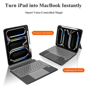 Funda con Teclado Táctil para iPad Pro de 12.9 Pulgadas, Funda con Teclado y Retroiluminación de 7 Colores para iPad Pro y iPad Air - Product Image 2