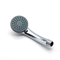 Pommeau de douche léger en ABS chromé, fonction unique, écologique, installation facile pour salle de bain, douche et toilettes, design moderne