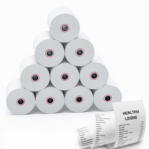 Bobina-<span class=keywords><strong>rollo</strong></span> de papel térmico para impresora de etiquetas, <span class=keywords><strong>80x80</strong></span>, 80mm, POS/caja registradora - Product Image 1