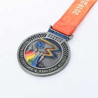 Fabrication sur mesure de médailles sportives en alliage de zinc or, argent, bronze, 3D, pour la course, la natation, le cyclisme, récompenses de finisseur, vente en gros