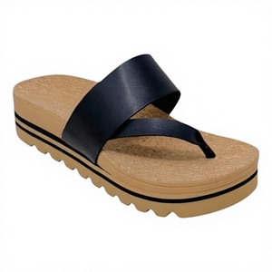 Women's Wedge Heel Open <b>Toe</b> Sandals Summer Fish Mouth Thick Rubber Sole ARCH <b>SUPPORT</b> Beach Outdoor Slippers - Product Image 2