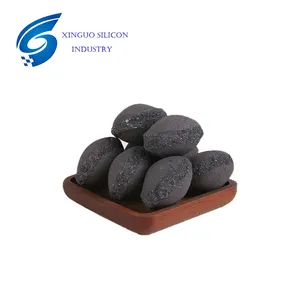 compresssion ferrosilicon briquette pressured by machine supplier HENAN with good quality and low price and low pollution silicon alloy material