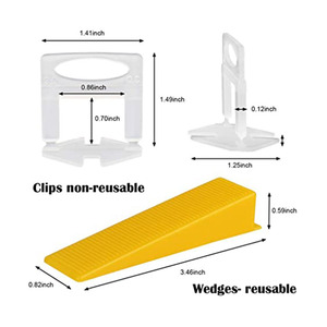 Nhựa màu trắng bền trong suốt tái sử dụng san lấp mặt bằng hệ thống Clip cách nhau Wedge gạch - Product Image 5