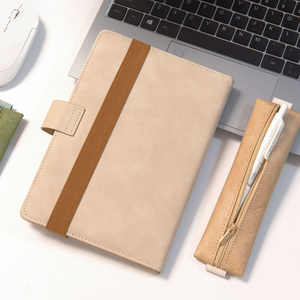 Porte-stylo à bande élastique réglable, portable, à coller sur la pochette de carnet, sac à crayons en papier <span class=keywords><strong>DuPont</strong></span>, cadeau de luxe pour le bureau et l'école - Product Image 5