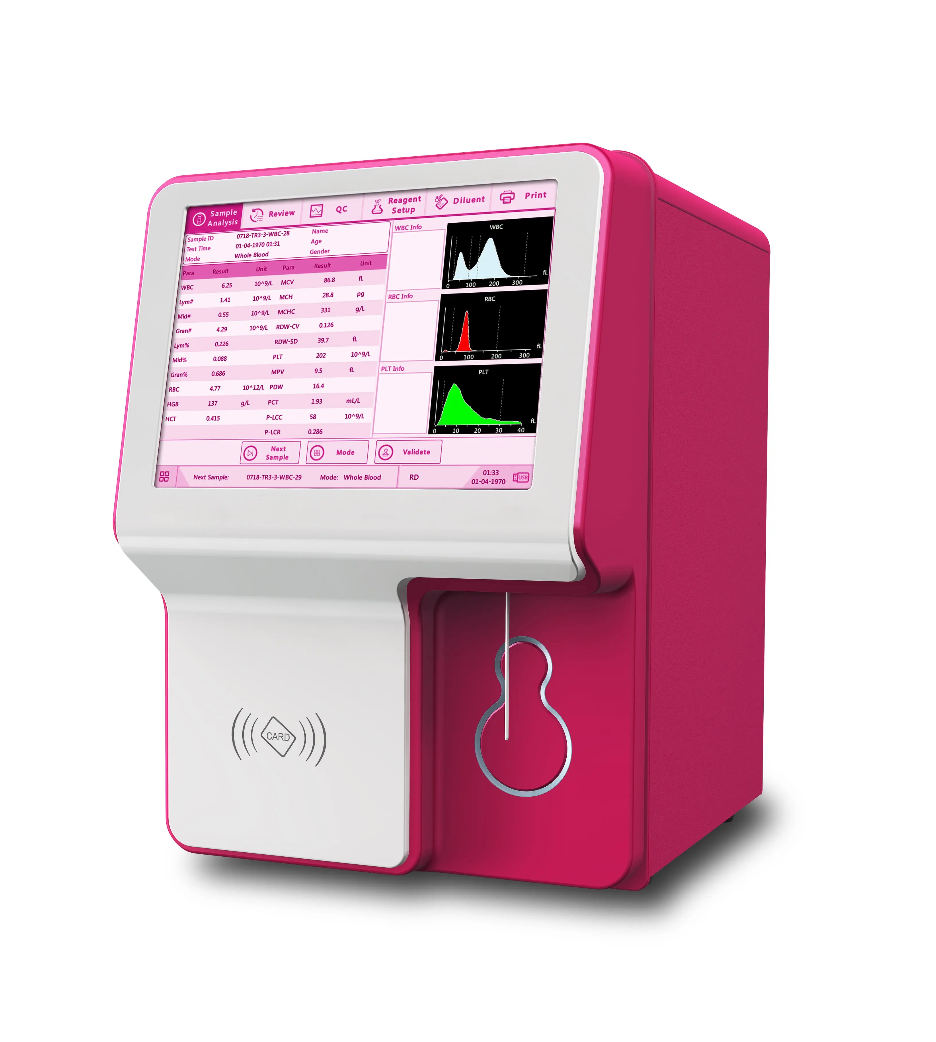 Easy to Operate CBC Hematology Analyzer For Different Animal Species