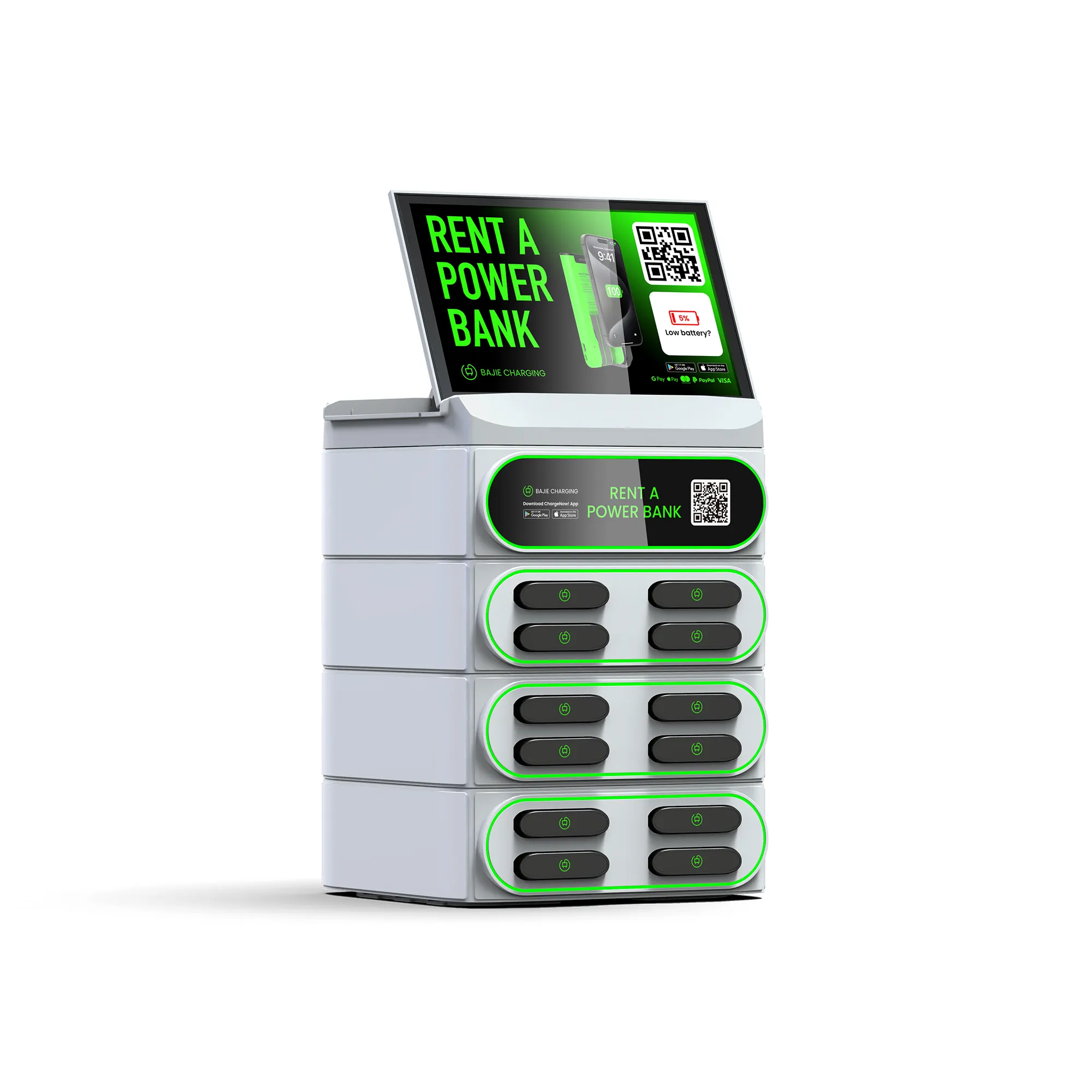 Wifi/4g condividere la ricarica mobile mobile mobile sharing power bank station 5000mAh batteria condiviso fornitore di power bank