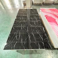 Décoration intérieure d'hôtel, panneau mural en PVC marbré avec revêtement UV, résistant au feu et à l'humidité, durable, panneau d'intérieur