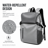 Mochila Expandible con Cierre de Cremallera SBS, Mochila para Portátil con Bolsillo para Botella de Agua, Mochila Impermeable para Viajes y Actividades al Aire Libre