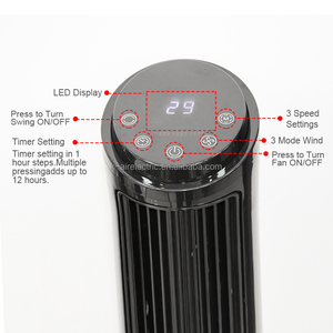 Elektrischer Sicherheits-Turmventilator ohne Rotorblätter mit Fernbedienung, 40 Zoll, oszillierend, Smart-Ventilator zum Fabrikpreis - Product Image 3
