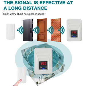 <span class=keywords><strong>Sonnette</strong></span> <span class=keywords><strong>sans</strong></span> <span class=keywords><strong>fil</strong></span> la plus vendue Portée de 200 m Étanche Prise EU UK US AU 55 Sonneries Affichage de la température <span class=keywords><strong>Sonnette</strong></span> numérique - Product Image 3