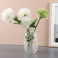 6 pièces/ensemble, Vases à fleurs décoratifs pour mariage, nouveau design, vases en verre transparent pour centre de table
