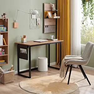 DX107025 Quanu high quality rectangular metal frame leisure furniture modern work desk personal work desk table