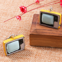 Personnalité Vieux Objets Boucles D'oreilles Drôle Téléphone TV Fer Radio Rétro Style Chinois Boucle D'oreille Bijoux pour Femmes
