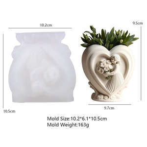 Moule en silicone en forme de cœur, antiadhésif, facile à démouler, pour gâteaux, bougies, moulage, décoration DIY - Product Image 1