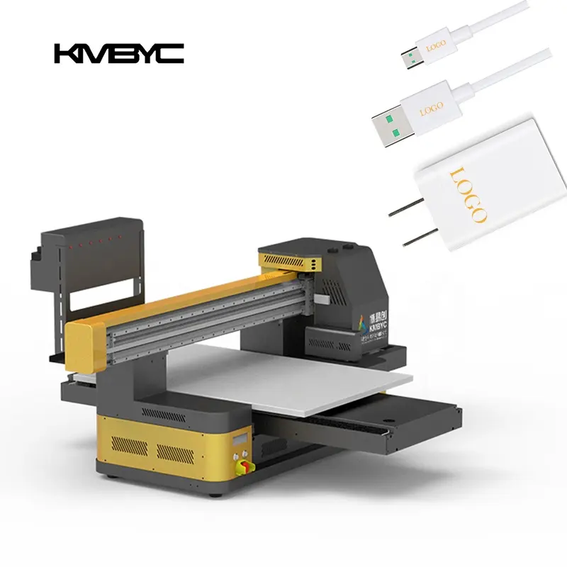Impresora con adaptador de corriente, máquina de impresión de dibujos animados con patrón personalizado, 6090 UV 9060