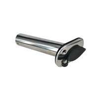 Acier inoxydable 316 Marine Slimline Angled Canne À Pêche Titulaire 90 Degrés 50x240mm Kayak Navire Yacht Bateau Matériel Accessoires
