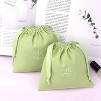 Petit sac coloré personnalisé de cadeau de fête d'anniversaire de mariage de Noël de lin de coton pour l'emballage pochette de coton de la poussière de cordon