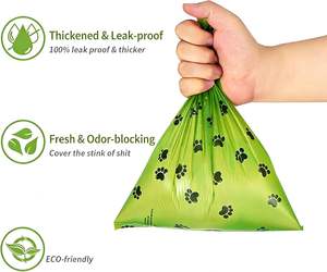 Durable Odor Resistant Pet Waste Bags Refill <b>Pack</b>, Dog Poop Bags for Daily Pet Cleaning - Product Image 6