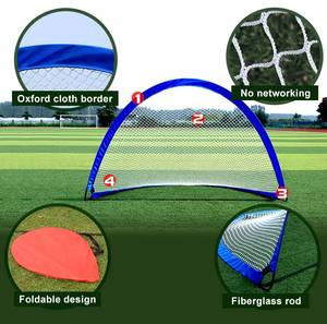 Buts <span class=keywords><strong>de</strong></span> football portables, durables, mini, pliables et autoportants avec cadre en fibre <span class=keywords><strong>de</strong></span> carbone pour l'entraînement <span class=keywords><strong>de</strong></span> football en extérieur des enfants - Product Image 3