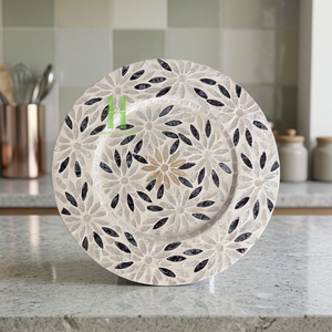 Meilleures ventes : Assiettes de présentation en nacre de luxe pour mariage ou décoration élégante de table à manger - Product Image 1