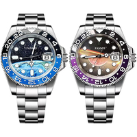 Anpassbare Edelstahl 40mm Wasserdichte Mechanische Uhr 904L Montiertes NH35 Automatikwerk